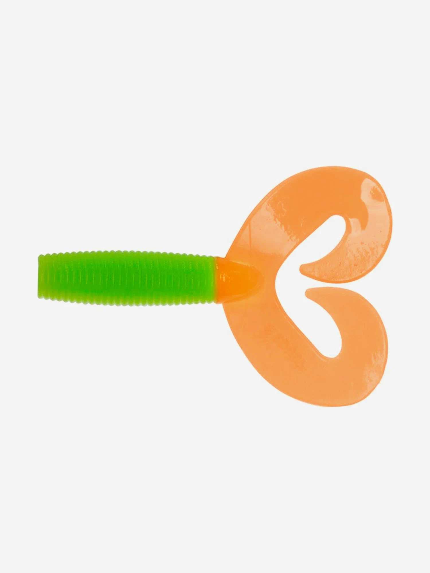 Твистер Credo Double Tail 2.95", 7.5см, Lime & Orange