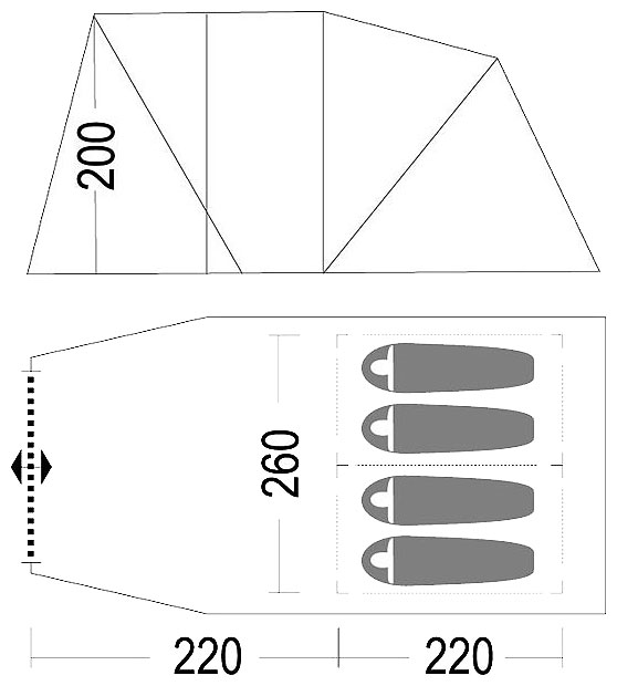 Палатка Butterfly 4
