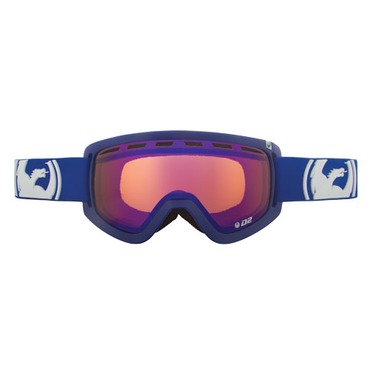 Маска горнолыжная D2 Solid Navy, линзы BlueSteel+Amber